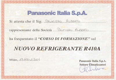 Nuovo Refrigerante panasonic